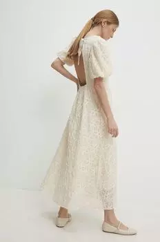 Платье Answear Lab, бежевый