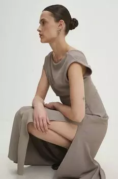 Платье Answear Lab, бежевый