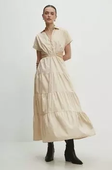 Платье Answear Lab, бежевый