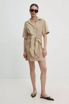 Платье Answear Lab, бежевый