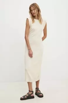 Платье Answear Lab, бежевый