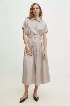 Платье Answear Lab, бежевый