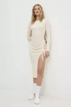 Платье Answear Lab, бежевый