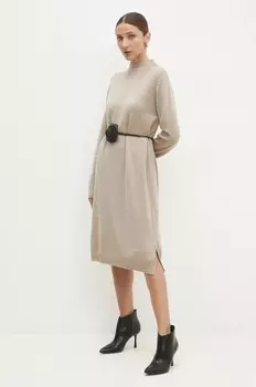 Платье Answear Lab, бежевый