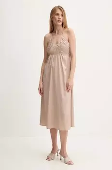 Платье Answear Lab, бежевый