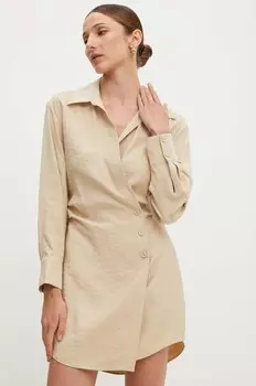 Платье Answear Lab, бежевый