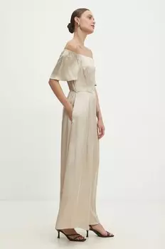 Платье Answear Lab, бежевый