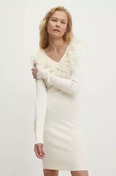 Платье Answear Lab, бежевый