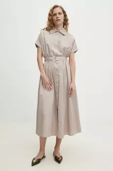 Платье Answear Lab, бежевый