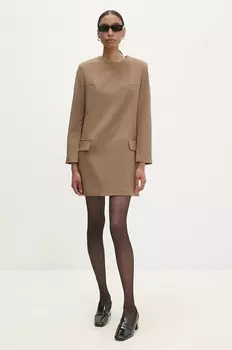 Платье Answear Lab, бежевый