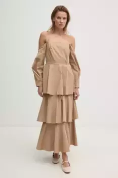 Платье Answear Lab, бежевый