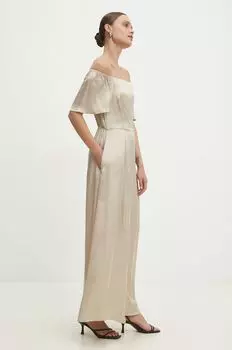 Платье Answear Lab, бежевый