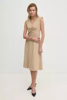 Платье Answear Lab, бежевый