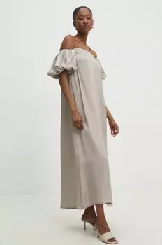 Платье Answear Lab, бежевый