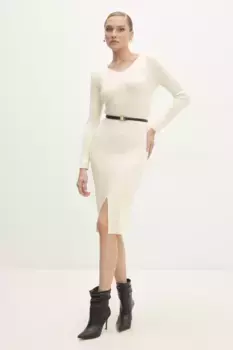 Платье Answear Lab, бежевый