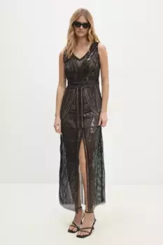 Платье Answear Lab, бежевый