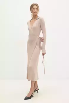 Платье Answear Lab, бежевый