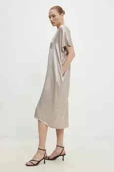 Платье Answear Lab, бежевый