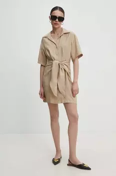 Платье Answear Lab, бежевый