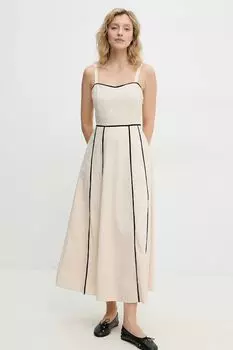 Платье Answear.Lab, бежевый