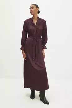 Платье Answear Lab, гранатовый