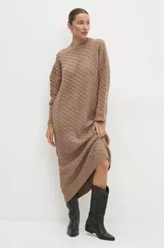 Платье Answear Lab, коричневый