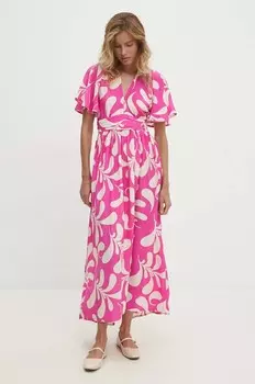 Платье Answear Lab, розовый