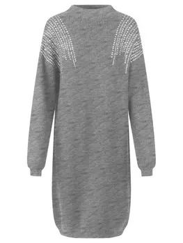 Платье APART Knitted dress, серый