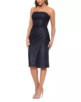 Платье AQUA Металлик, черный