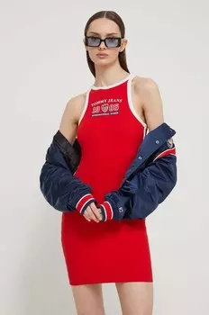Платье Archive Games Tommy Jeans, красный