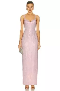 Платье Area Crystal Embellished Gown, цвет Candy Rose