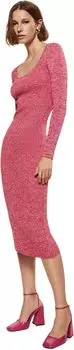 Платье Арениза MANGO, цвет Bright Pink