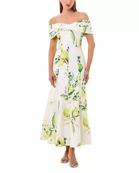 Платье Ariana без бретелей с перекрученным передом Nicholas, мультиколор