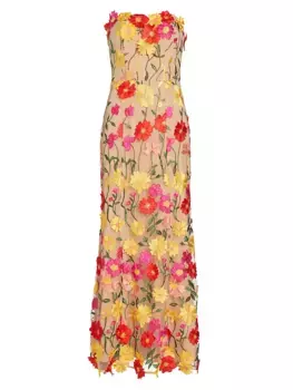 Платье Arlene с цветочной вышивкой As It May, мультиколор