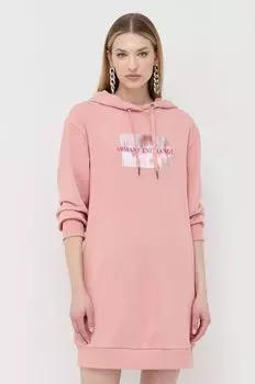 Платье Armani Exchange, оранжевый