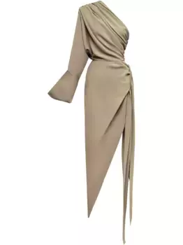 Платье асимметричного кроя Aleksandre Akhalkatsishvili, зеленый