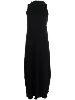 Платье асимметричного кроя с драпировкой MM6 Maison Margiela, синий