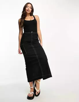 Платье Asos Design Tall, черный