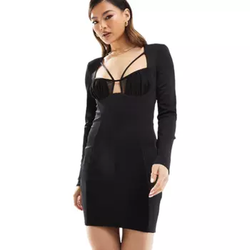 Платье Asos Design Ultimate Tuxedo, черный