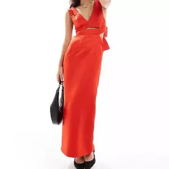 Платье Asos Edition Cut Out Detail, красный
