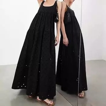 Платье Asos Edition Super Full Scoop, черный