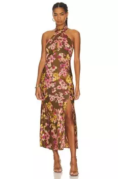 Платье ASTR the Label Marissa, цвет Olive & Pink Floral