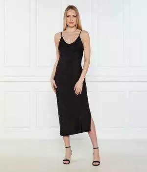 Платье атласное Dkny, черный