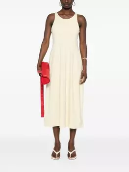 Платье Auralee Hard Twist с детальным швом, желтый