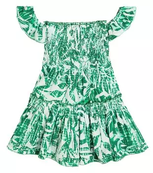 Платье Aurora с цветочным принтом Poupette St Barth, разноцветный