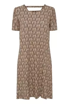 Платье B.Young, бежевый/коричневый