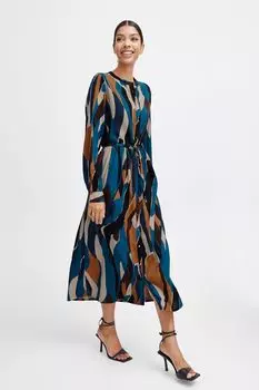 Платье b.young Blusen BYHISIA LONG DRESS 20813828, синий