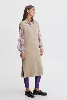 Платье b.young Strick BYMAYLY DRESS 20812522, серый