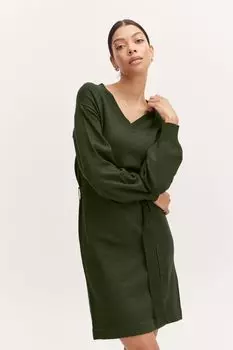 Платье b.young Strick BYNONINA VNECK DRESS 20811914, зеленый