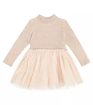 Платье baby lotus с тюлевой отделкой Donsje, серый